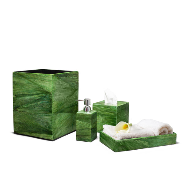 Emerald Maize Tissue Box by LADORADA - Designer Bath Decor – LaDorada