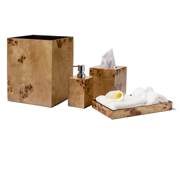 Gray Almendro Tissue Box by LADORADA - Designer Bath Decor – LaDorada