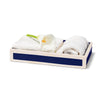 Ink Blue & Bone Bath Tray