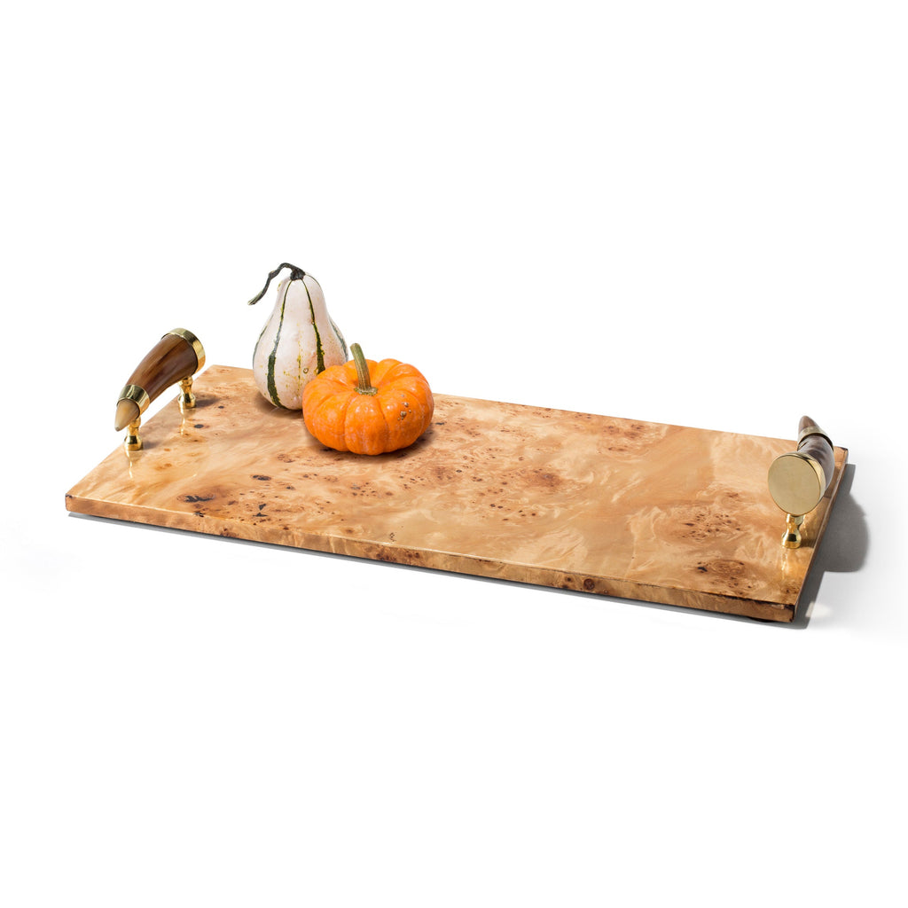 Burl Veneer Large Serving Board