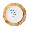 Burl Veneer Charger Plate