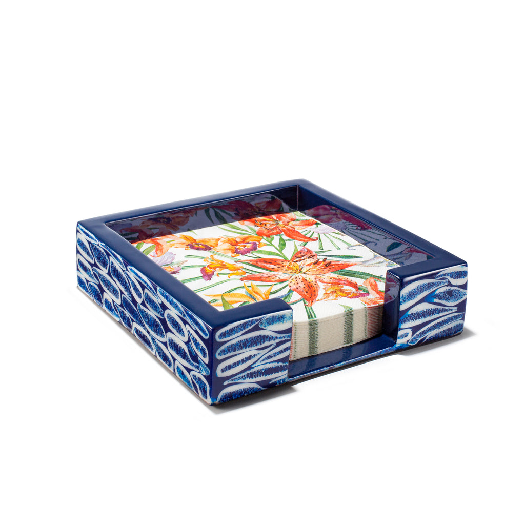 Blue Almendro Dinner Napkin Holder