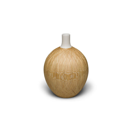 A Barichara Vase - Medium by LaDorada, featuring beige hues, showcasing Colombian artistry.