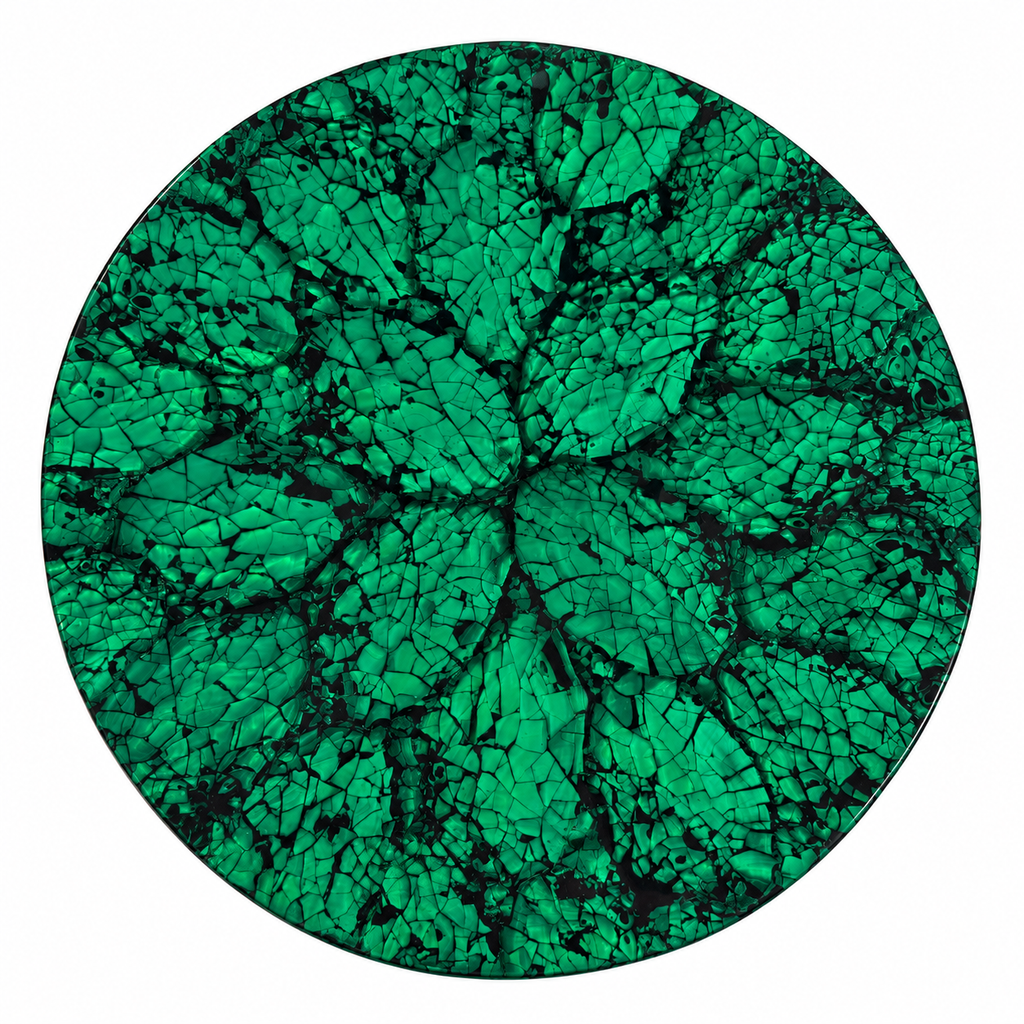 Mother of Pearl Green 18" Revolving Tray