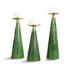 Emerald Maize Candleholder Trio