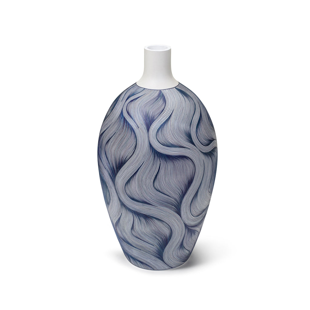 LaDorada presents the Marine Vase - Large, handcrafted with exquisite detail and hand-finished by Colombian artisans.
