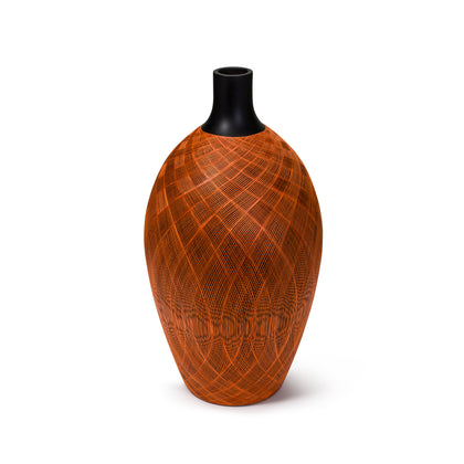 A Adobe Vase - Large by LaDorada, handcrafted with exquisite detail, showcasing Colombian artistry.