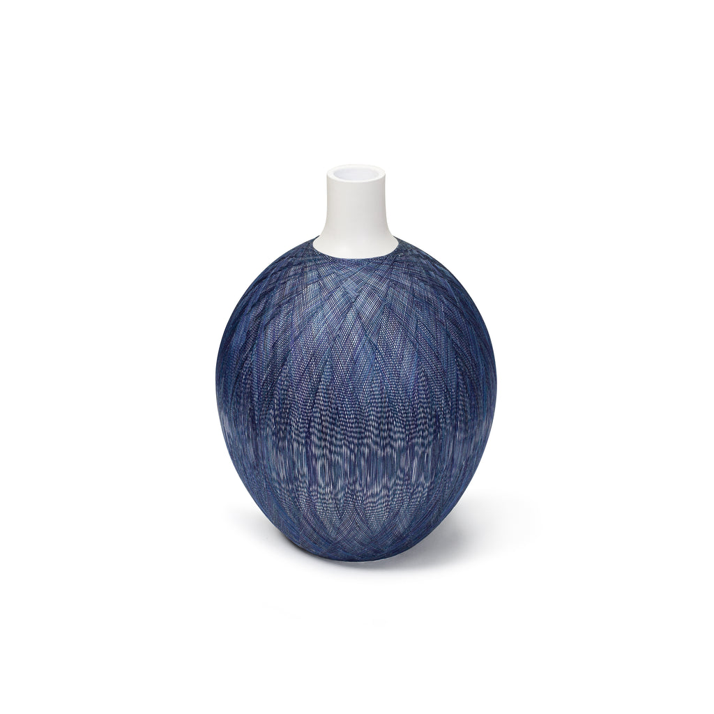 LaDorada's Marine Vase - Medium handcrafted with exquisite detail, a refined expression of artisanal design.