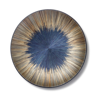 LaDorada's Midnight Blue 18" Round Centerpiece handcrafted with exquisite detail, a refined expression of artisanal design.