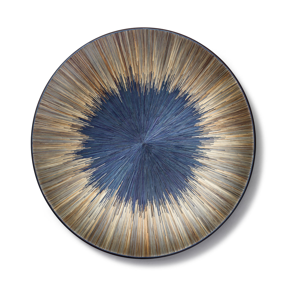 LaDorada's Midnight Blue 18" Round Centerpiece handcrafted with exquisite detail, a refined expression of artisanal design.
