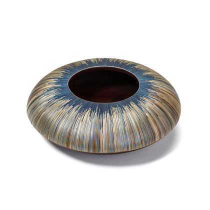 LaDorada's Midnight Blue Accent Bowl handcrafted with exquisite detail, a refined expression of artisanal design.