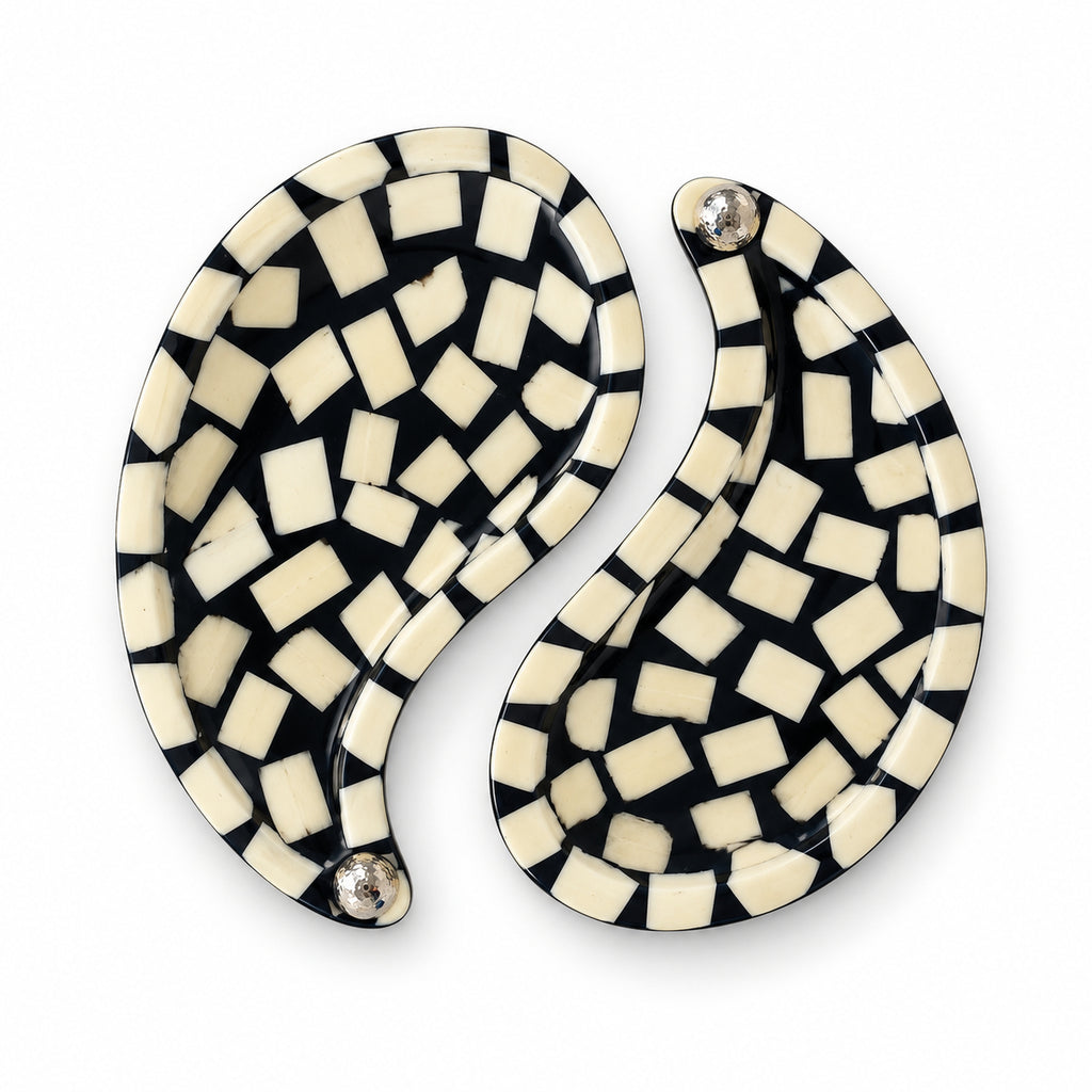 Bone Domino Yin-Yang Set
