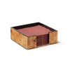 Burl Veneer Cocktail Napkin Holder