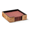 Burl Veneer Dinner Napkin Holder