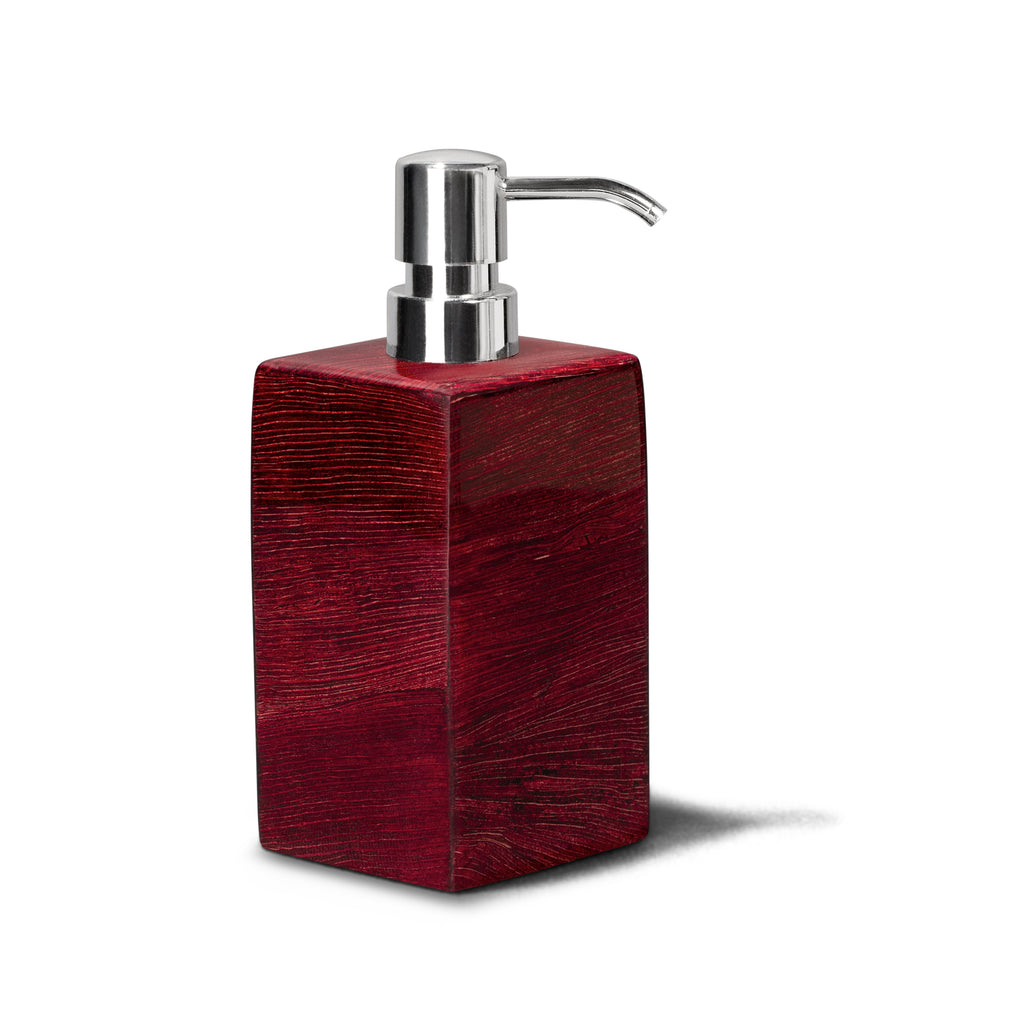 Santa Fe Maize Soap Dispenser by LaDorada, crafted from wood and finished with meticulous care in Colombia.