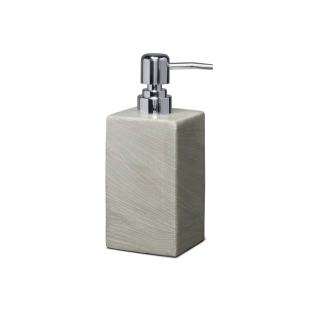LaDorada's Silver Maize Soap Dispenser crafted from wood, a refined expression of artisanal design.
