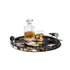 Horn Veneer Large Round Tray