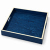 Blue Ojo de Pajaro 16" Square Tray