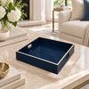 Blue Ojo de Pajaro 16" Square Tray