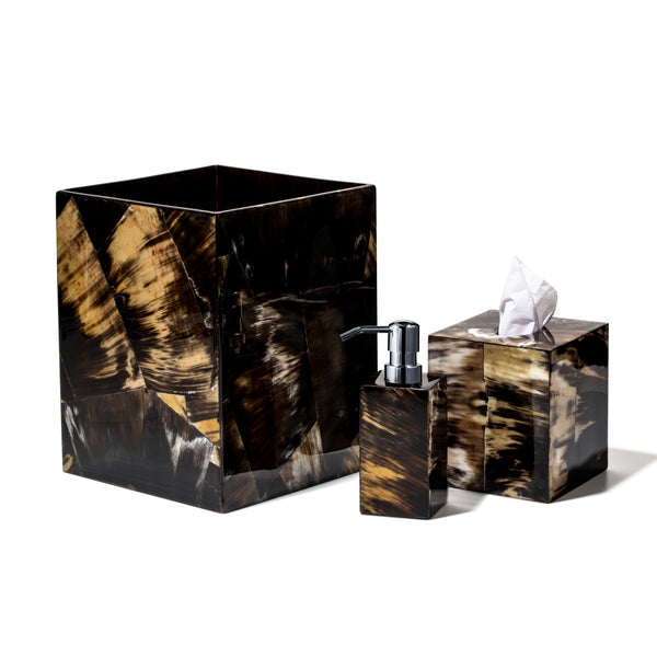 Horn Veneer Tissue Box by LADORADA - Designer Bath Decor – LaDorada