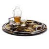 LADORADA HORN VENEER LARGE SERVING TRAY