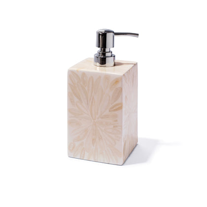 A Light Almendro Soap Dispenser by LaDorada, handcrafted with exquisite detail, showcasing Colombian artistry.