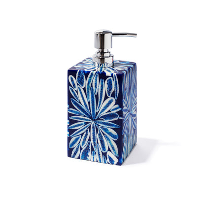 Blue Almendro Soap Dispenser by LaDorada, handcrafted with exquisite detail and finished with meticulous care in Colombia.