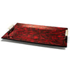 LADORADA MOTHER OF PEARL SERVING TRAY RED